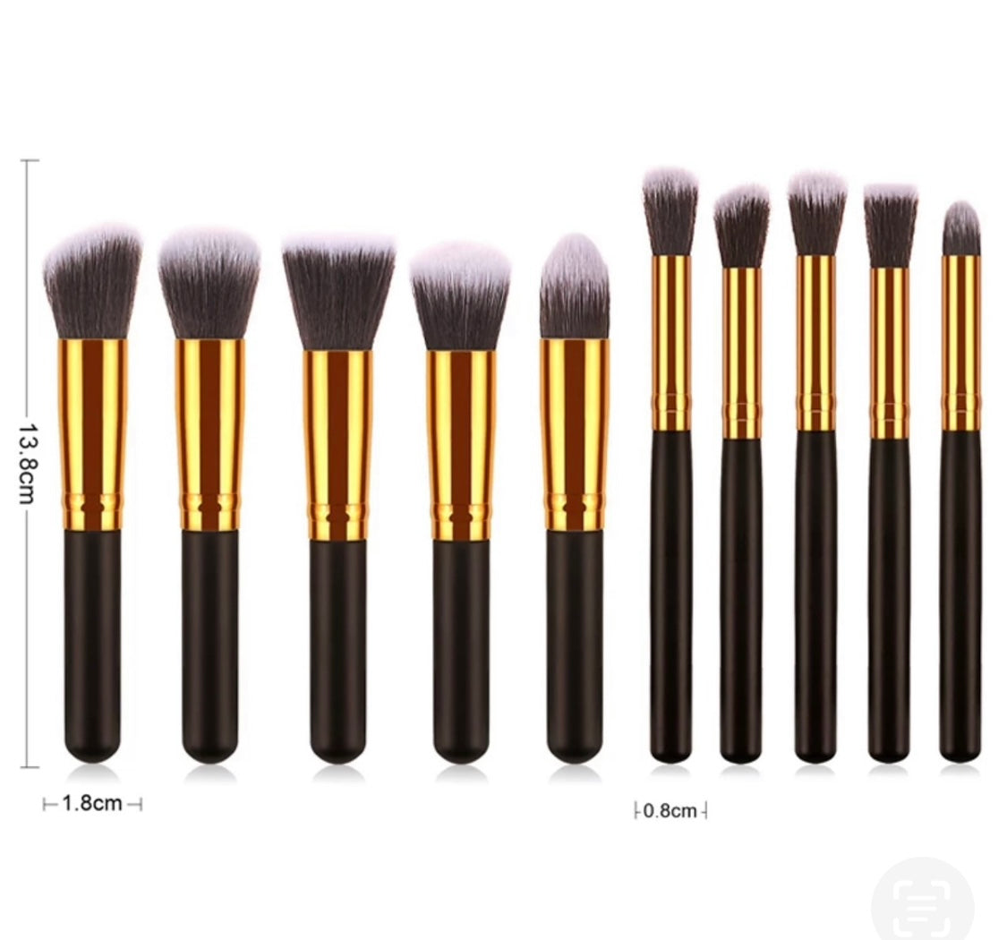 Black and Gold Brush Mini Set